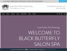 Tablet Screenshot of blackbutterflysalon.com